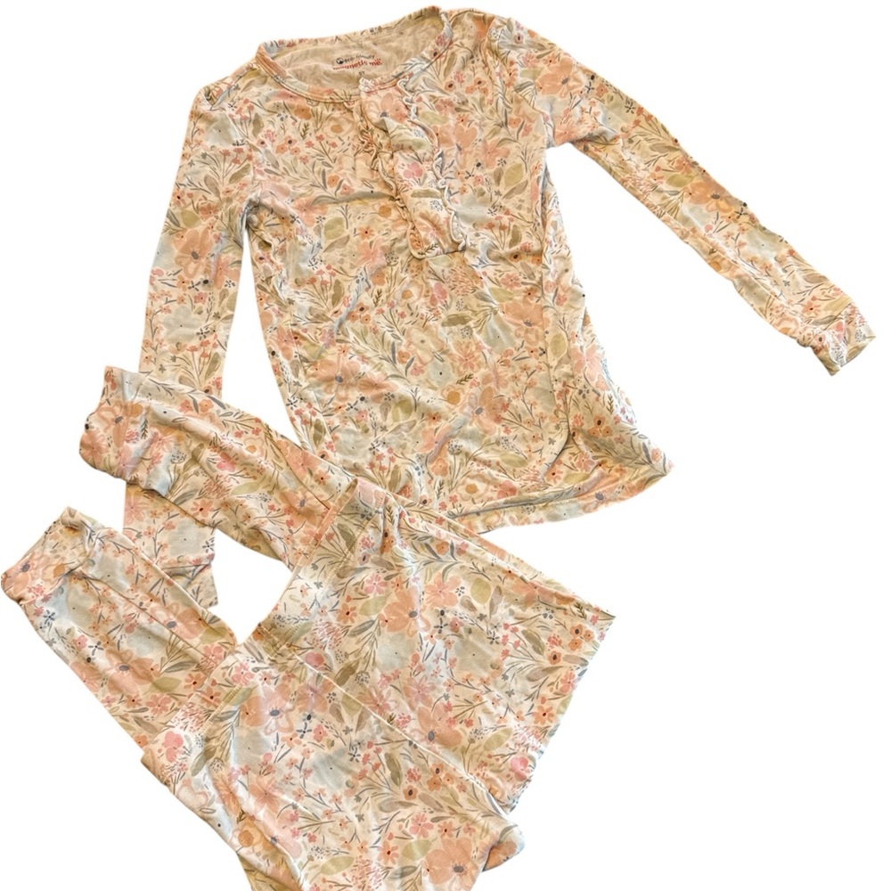 Magnetic Me Eco-Friendly Floral Modal Pajama Set Girls Size 5Y